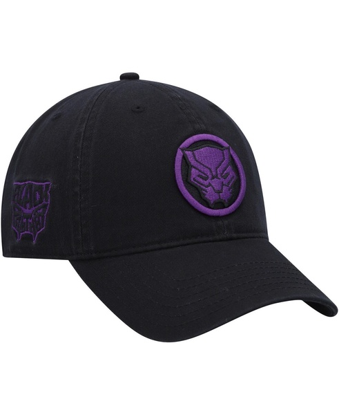 Men's Black Black Panther Dad Adjustable Hat