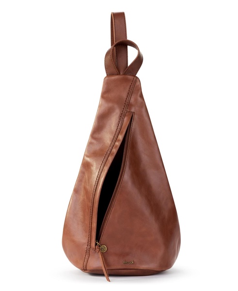 Women's Geo Sling Leather Backpack