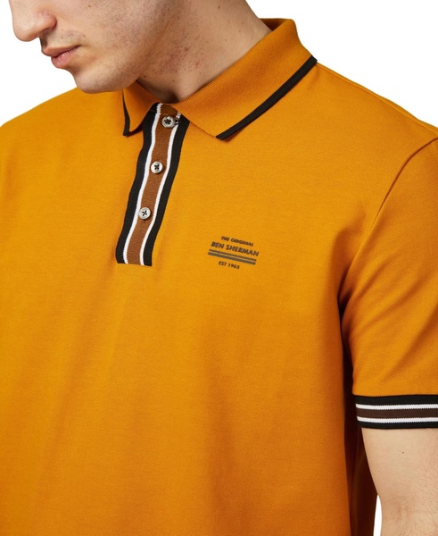 Men's Placket Interest Polo Shirt