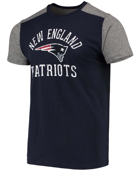 Men's Navy, Gray New England Patriots Field Goal Slub T-shirt