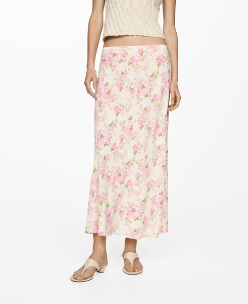 Women's Floral Midi Skirt