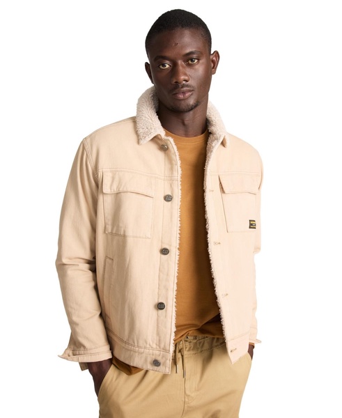 Men's Denim Sherpa Lined Work Jacket