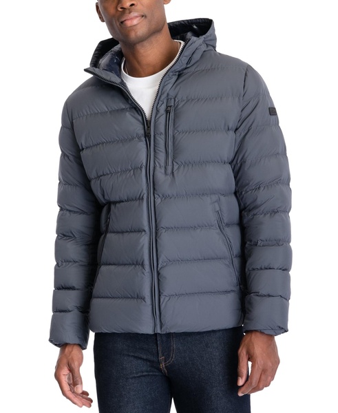 Men's Hooded Puffer Jacket, Created For Macy's