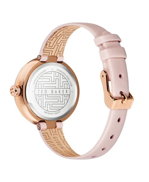 Women's Lenara Acetate Pink Leather Strap Watch 28mm