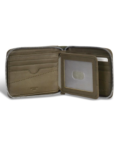 Men's Camo Collection Leather Zip Around Wallet