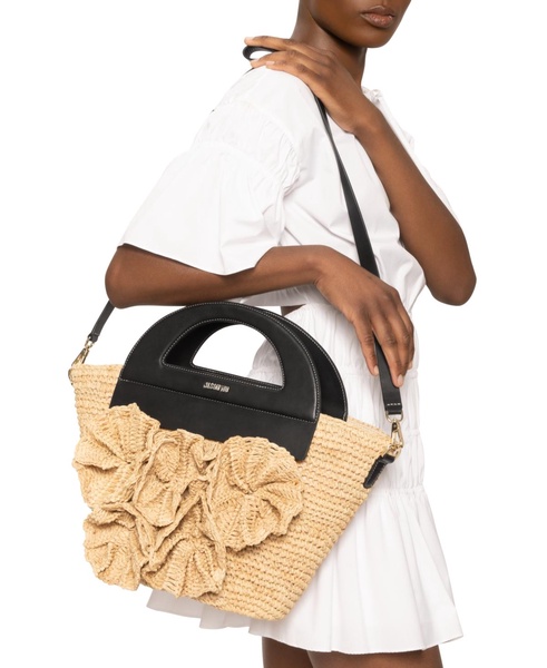 Rose Straw Tote 