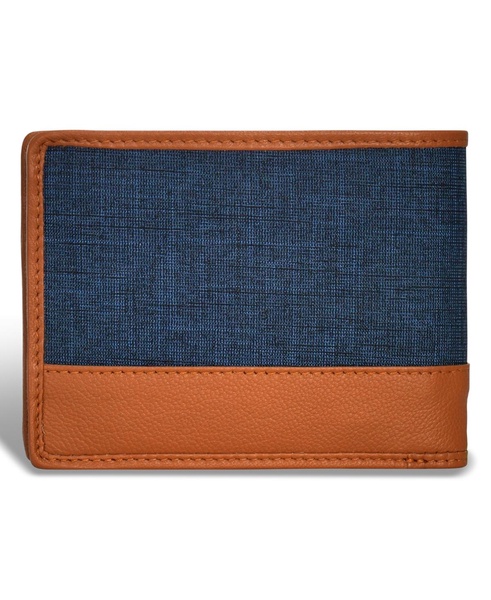 Men's Denim Collection Leather Bi-Fold Wallet