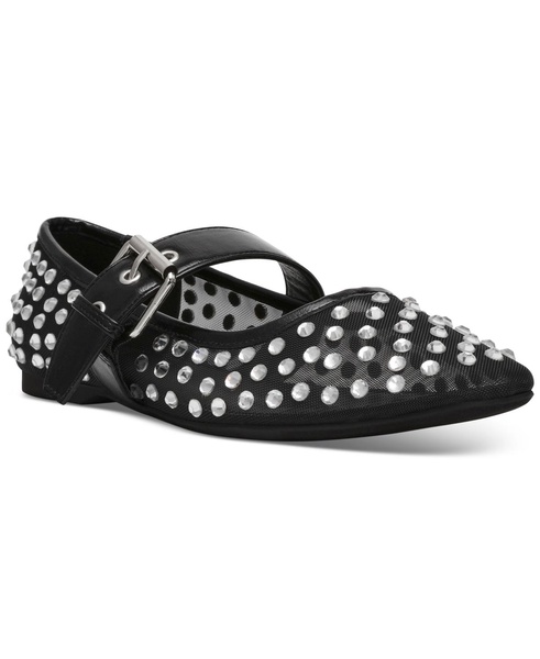 Women's Mellie Buckle Strap Mesh Mary Jane Flats