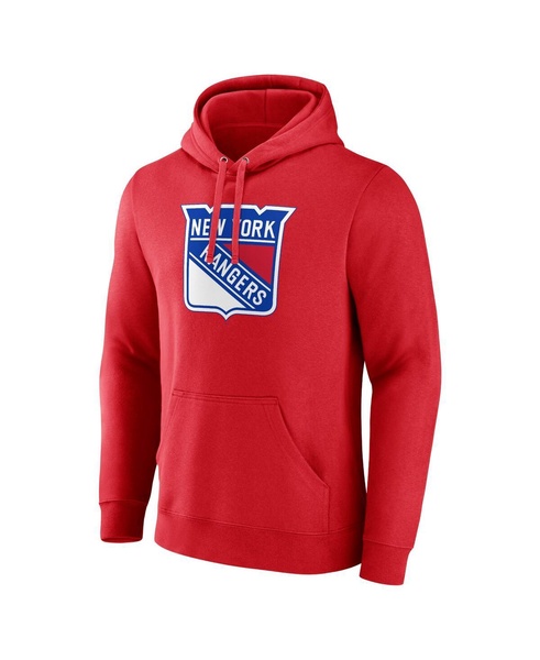 Men's Red New York Rangers Primary Logo Pullover Hoodie