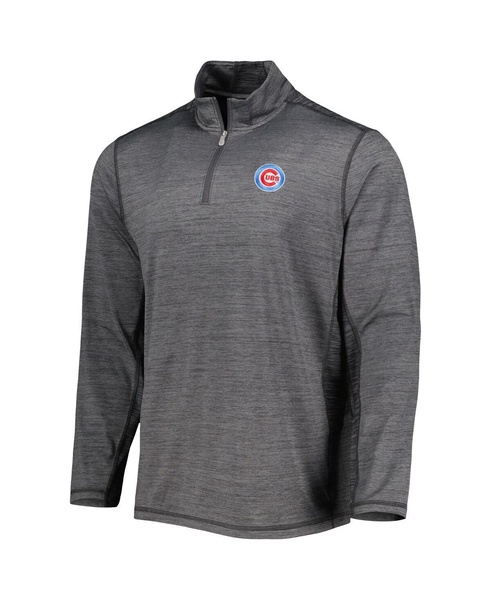 Men's Charcoal Chicago Cubs Delray IslandZone Half-Zip Top