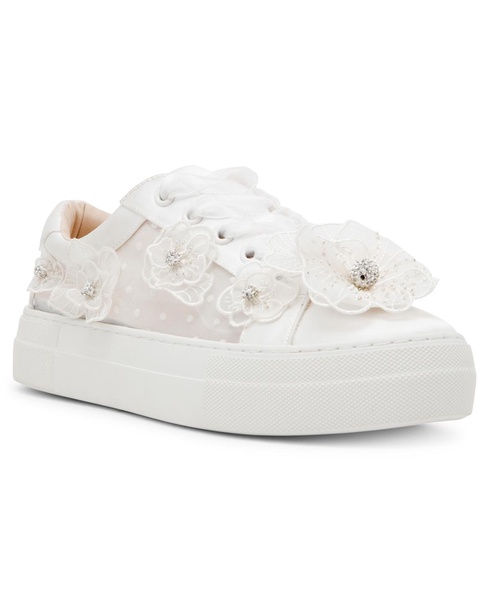 Women's Pryce Flower Embellishment Mesh Sneakers