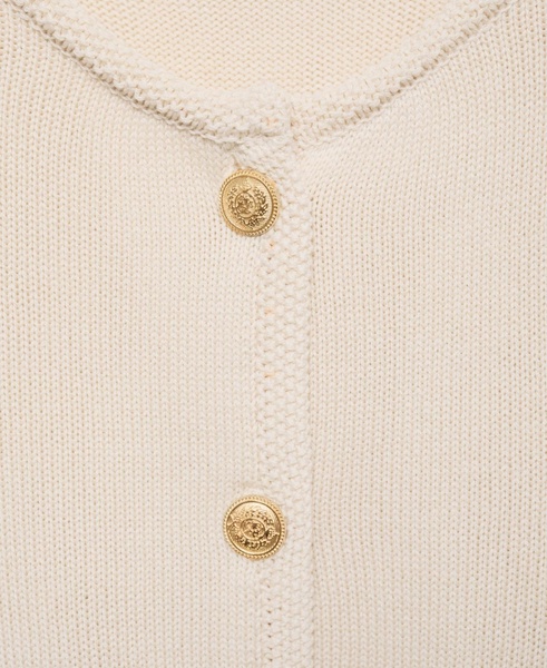 Women's Jewel Button Detail Knitted Cardigan