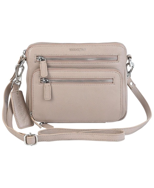 Pebbled Collection Valerie Leather Mini Crossbody Bag