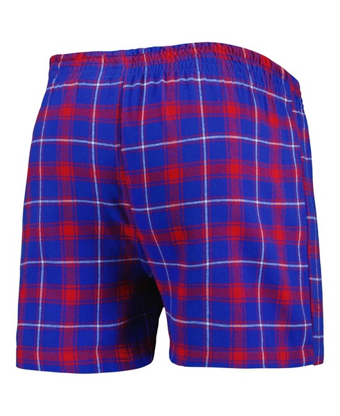 Men's Royal, Red Chicago Cubs Ledger Flannel Boxers