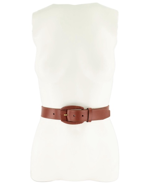 Women's 35mm Wrapped Buckle Leather Belt