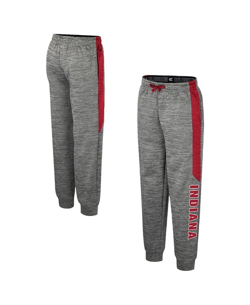 Big Boys and Girls Heather Gray Indiana Hoosiers Fleece Pants