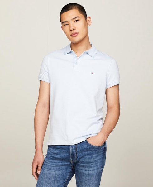 Men's Pretwist Mouline Slim Fit Short Sleeve Polo Shirt