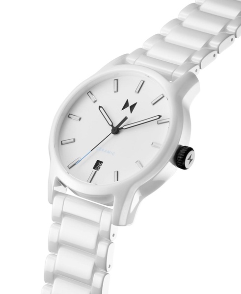 Men's Classic II White Ceramic Bracelet Watch ,44mm