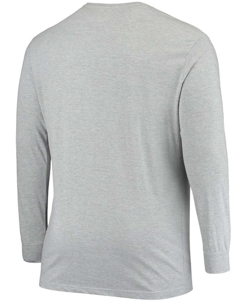 Men's Big and Tall Heathered Gray Indianapolis Colts Practice Long Sleeve T-shirt