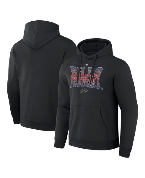 Men's NFL x Darius Rucker Collection by Black Buffalo Bills Rock N' Football Pullover Hoodie