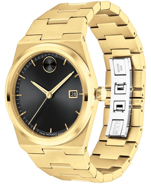 Men's Quest Swiss Quartz Ionic Gold PVD Steel 40mm Watch