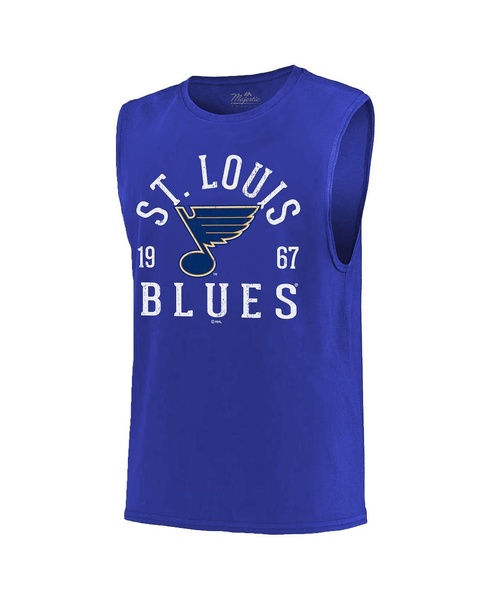 Men's Threads Blue St. Louis Blues Softhand Muscle Tank Top