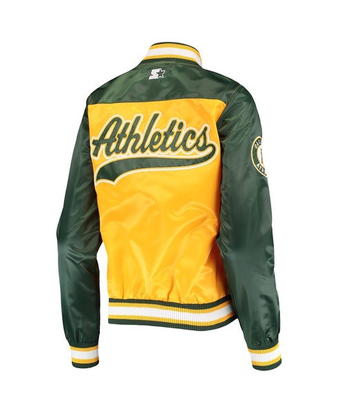 Women's Gold Oakland Athletics The Legend Full-Snap Jacket