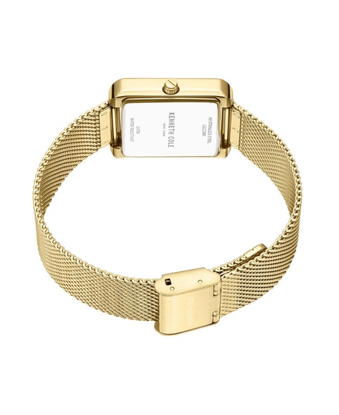 Women's Classic Gold-Tone Stainless Steel Mesh Bracelet Watch 30.5mm