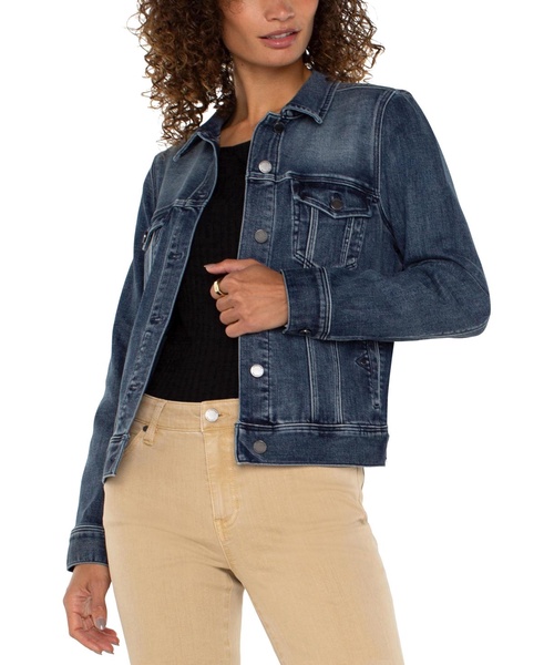 Women's Stretch Denim Trucker Jacket