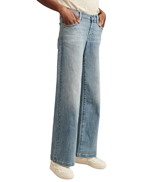 Women's Mid-Rise Sweet Wide-Leg Jeans 