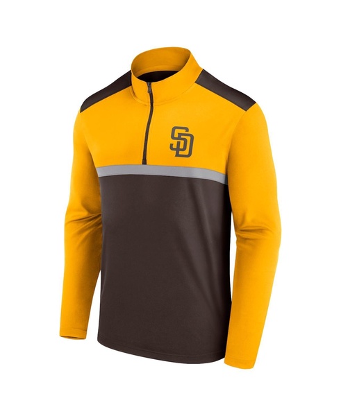 Men's Brown San Diego Padres Unstoppable Quarter-Zip Top