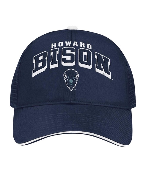 Men's Navy Howard Bison Wyatt Primary Team Trucker Adjustable Hat