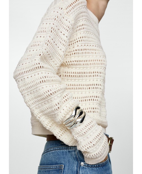 Women's Openwork Knit Sweater