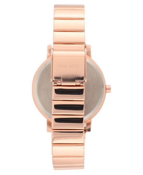 Women's Quartz Rose Gold-Tone Stainless Steel Cut Edge Bracelet Watch, 36mm