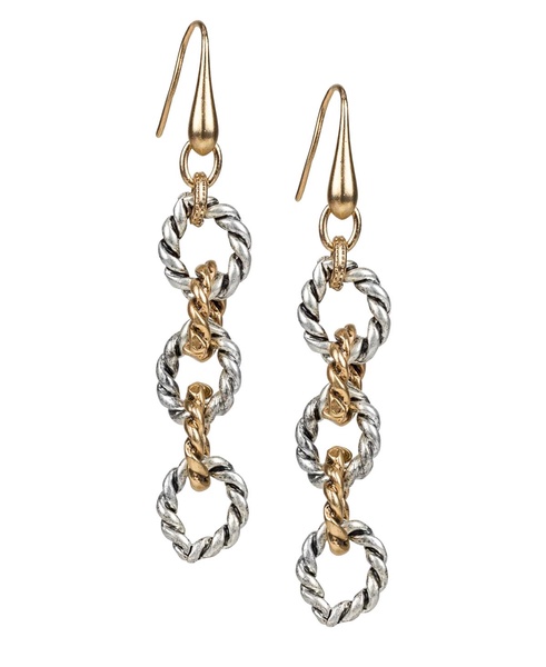 Rope Ring Drop Earrings