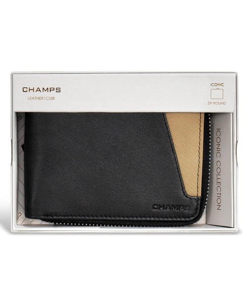 Men's Iconic Collection Leather Zip Around Wallet