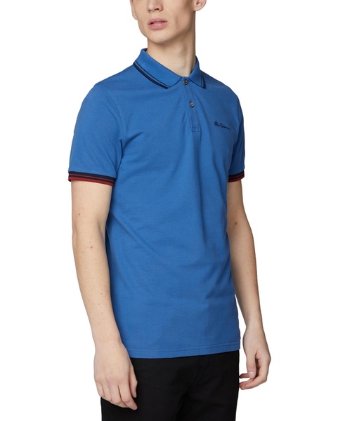 Men's Signature Tipped Short-Sleeve Polo Shirt