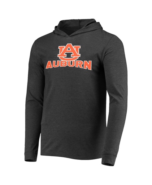 Men's Navy, Charcoal Auburn Tigers Meter Long Sleeve Hoodie T-shirt and Jogger Pants Set