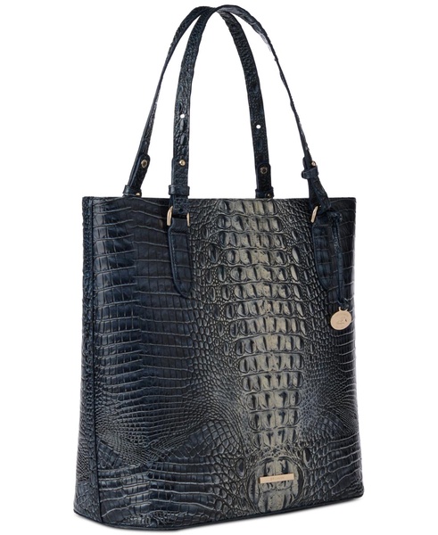 Ezra Melbourne Embossed Large Leather Tote