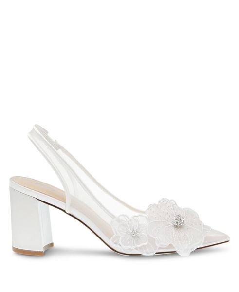 Women's Petra Flower Applique Slingback Evening Pumps