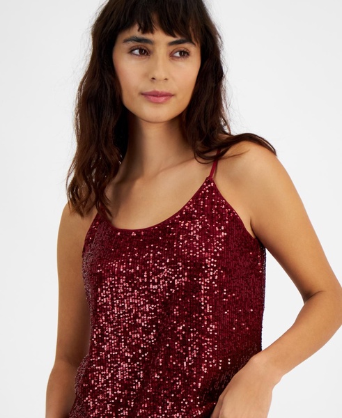 Women's Sequin Sleeveless Top, Created for Macy's