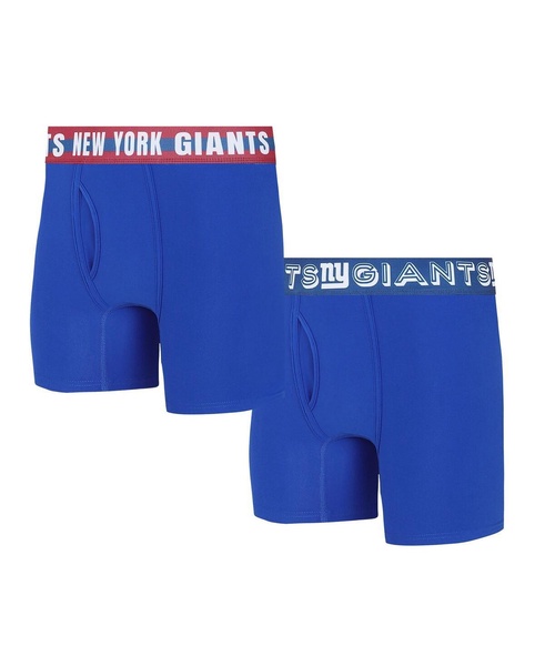 Men's New York Giants Gauge Knit Boxer Brief Two-Pack