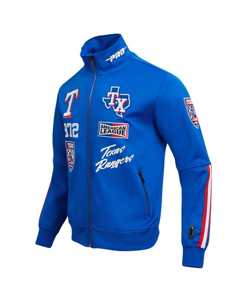 Men's Royal Texas Rangers Fast Lane Full-Zip Track Jacket