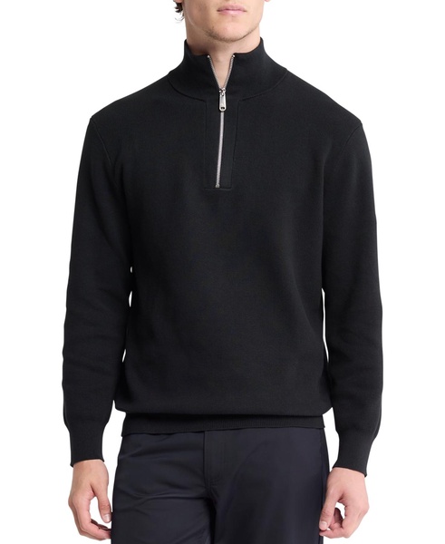 Men's Classic-Fit Quarter-Zip Supima® Cotton Sweater