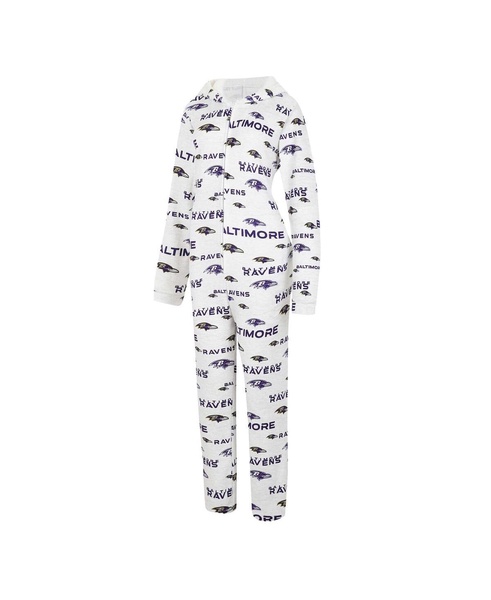 Women's Cream Baltimore Ravens Docket Hoodie Full-Zip Union Suit