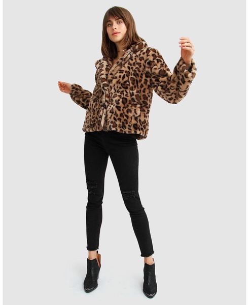 Women's Last Call Leopard Faux Fur Jacket