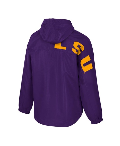 Men's Purple LSU Tigers Reloaded Anorak Half-Zip Jacket