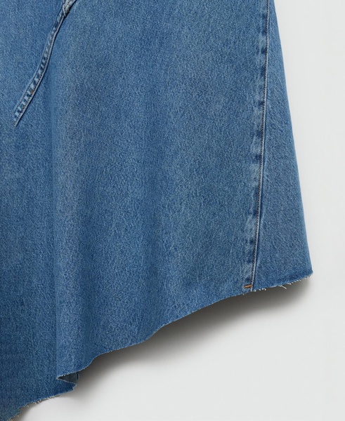 Women's Asymmetrical Denim Skirt