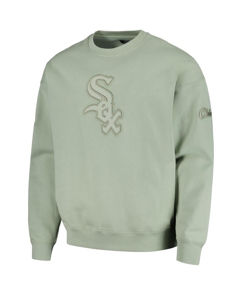 Men's Green Chicago White Sox Neutral Drop Shoulder Pullover Sweatshirt