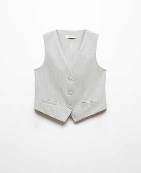 Women's Pinstriped Suit Vest